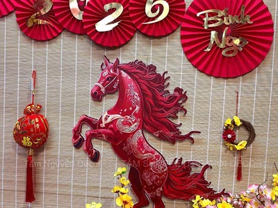 Vòng treo dây rừng Mai Đào Mini Decor Tết [Cute - Nhiều kiểu] PKT-TET-13